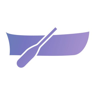 Bir tekne simgesinin vektör illüstrasyonu