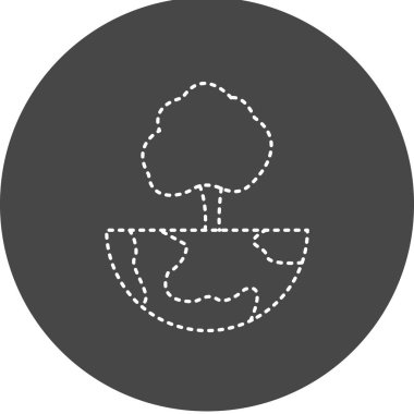 World Tree icon, vector illustration simple design