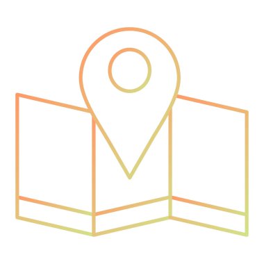 harita pin ikonu vektör illüstrasyonu