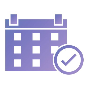 Takvim simgesinin vektör illüstrasyonu