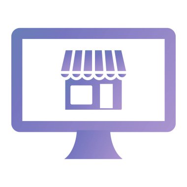 Online mağaza. Web simgesi