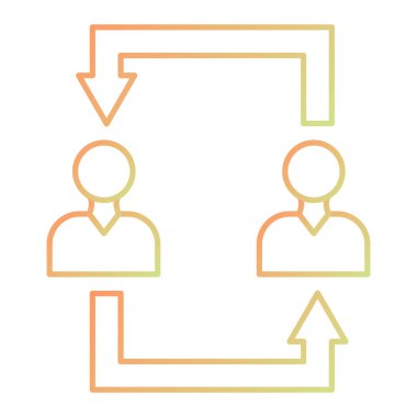 İş ve finans simgesinin vektör illüstrasyonu