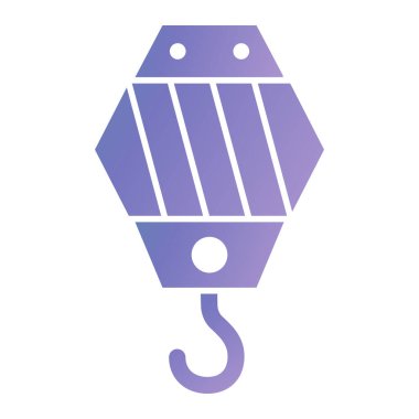 Vinç kancası ikonu. vektör illüstrasyonu