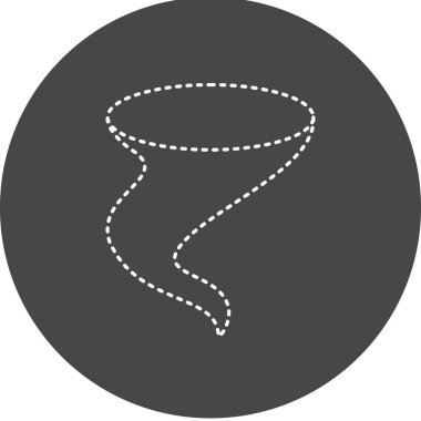 Kasırga. Web simgesi basit tasarım