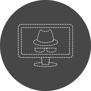 Spyware web icon simple illustration