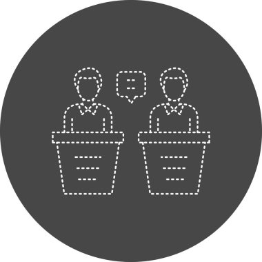 vector illustration of Debate icon