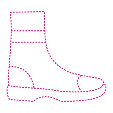 Çizme simgesi. vektör illüstrasyonu