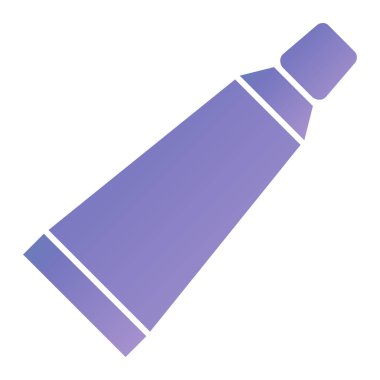 vector illustration of single isolated purple marker icon