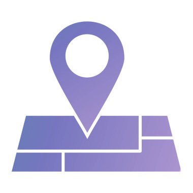 Harita işaretleyici simgesi. konum belirleyici sembol. düz tasarım biçimi.