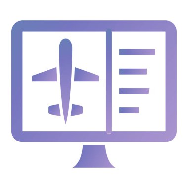 Online rezervasyon. Web simgesi