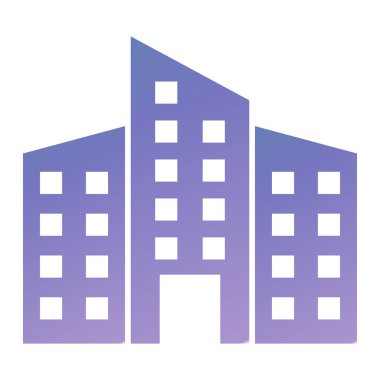 Bina. Web simgesi basit illüstrasyon