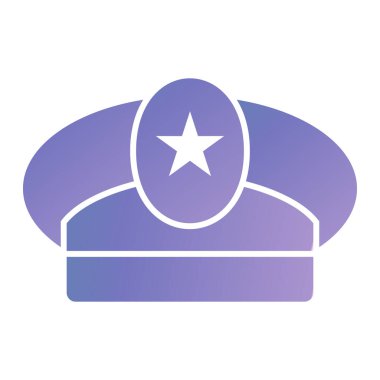 hat icon vector isolated on white background for your web and mobile app design, star logo concept