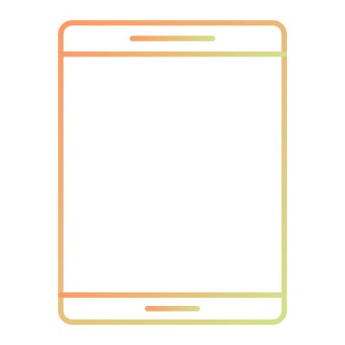 Cep telefonu simgesi, vektör illüstrasyonu