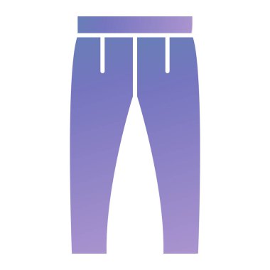 pants icon. simple illustration of jeans shorts vector icons for web