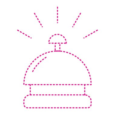 restaurant cloche simgesi vektör illüstrasyon grafik tasarımı