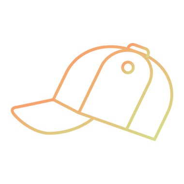 Şapka simgesi vektör illüstrasyonu