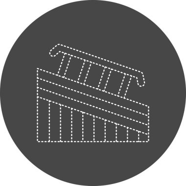 Demiryolu simgesinin vektör illüstrasyonu 