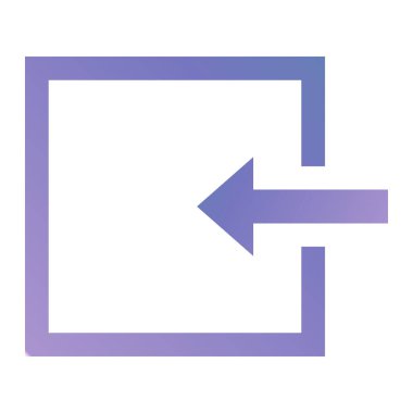 Sola dön. Basit illüstrasyon