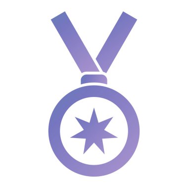 Madalya. Web simgesi basit illüstrasyon