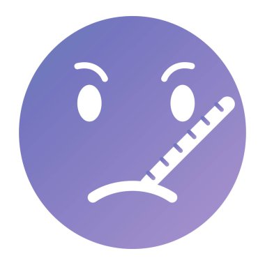 yüz ifadesi ikon vektör illüstrasyonu