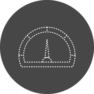 Hız göstergesi simgesi. vektör illüstrasyonu 