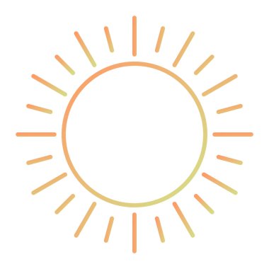 sun, web simple icon illustration