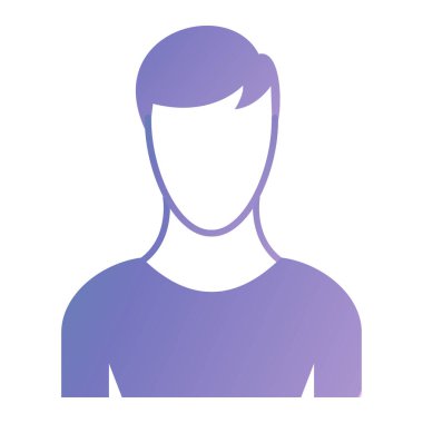 avatar. Web simgesi basit illüstrasyon