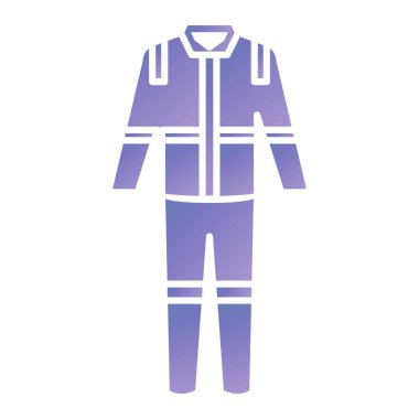 Ceket ikonu. Web için kıyafet vektör sembolünün basit bir illüstrasyonu