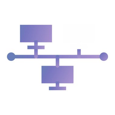 ağ vektörü düz simgesi