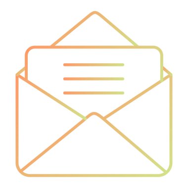 Zarf. Web simgesi basit tasarım