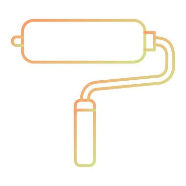 Boya silindiri ikonu. vektör illüstrasyonu