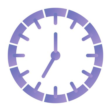 Saat simgesi vektör illüstrasyonu