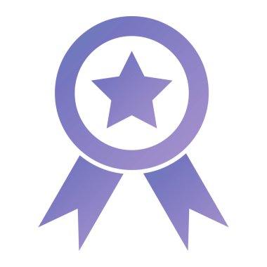 Madalya ikon vektör illüstrasyonu