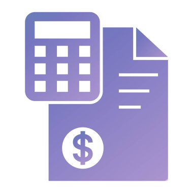 hesap makinesi düz vektör simgesi