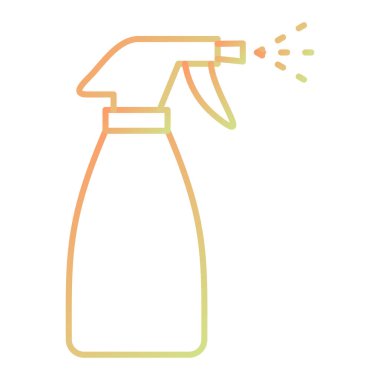 cleaning spray bottle icon. simple illustration of liquid soap vector icons for web design isolated on white background