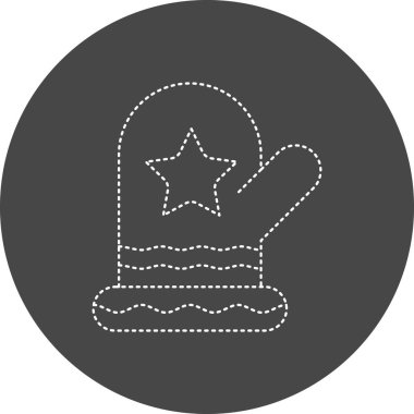 vector illustration of Mitten icon 