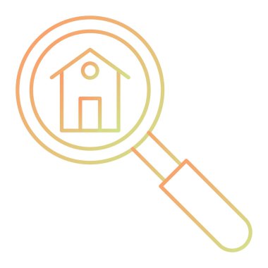 Büyüteç simgesi. Web için basit bir arama vektör sembolü çizimi