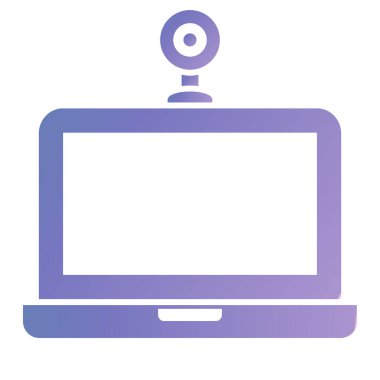 Bilgisayar. Web simgesi basit illüstrasyon