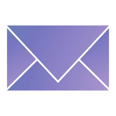 Zarf simgesi vektörü web ve mobil uygulama tasarımınız için beyaz arkaplanda izole edildi, posta logosu kavramı