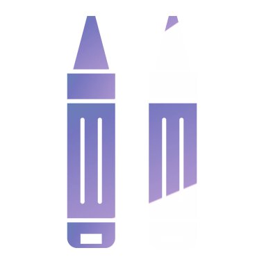 Kalem. Web simgesi basit illüstrasyon