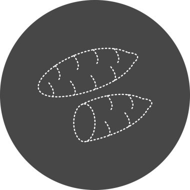 Gıda simgesinin vektör illüstrasyonu