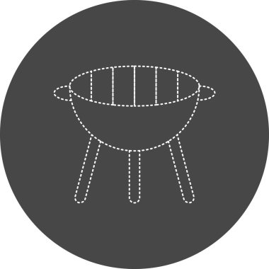vector illustration of barbecue grill icon