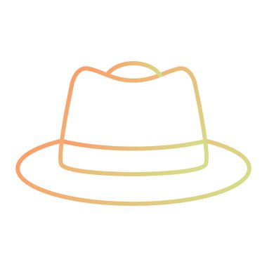 hat icon. black and white style.