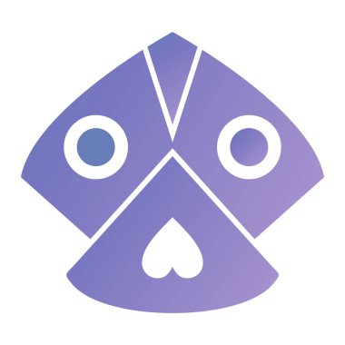 casino chip icon. simple illustration of hexagon vector icons for web