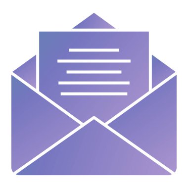 Zarf. Web simgesi basit illüstrasyon