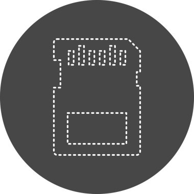 mirco SD card icon, web illustration