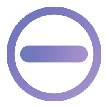 Eksi. Web simgesi basit illüstrasyon