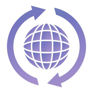 Toprak küresi ikonu. Beyaz arkaplanda izole edilmiş web tasarımı için gezegen vektör simgelerinin basit çizimi