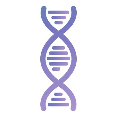 dna molecule icon. simple illustration of genetic science vector icons for web