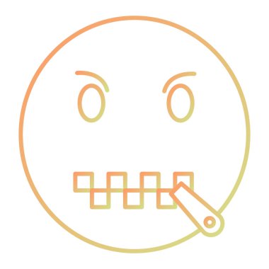 yüz simgesi simgesi. Web için üzgün göz vektör simgelerinin özet çizimi